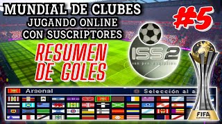 MUNDIAL DE CLUBES ONLINE CON SUSCRIPTORES  ISS PRO EVOLUTION 2  PLAYSTATION 1  RESUMEN GOLES EP 5 [upl. by Schnurr]