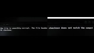 The file is possibly corrupt The file header checksum does not match the computed windows [upl. by Kere]