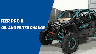 2025 RZR Pro R  Oil and Filter Change  Polaris RZR® [upl. by Olympium173]