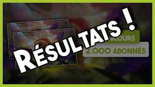 🎁  RÉSULTATS du concours des 2000 abonnés [upl. by Adaliah375]