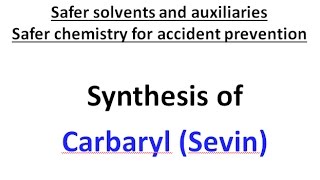 Synthesis of Carbaryl Bhopal Gas Tragedy [upl. by Lentha]