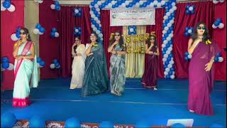 College farewell group dance🪩  swag se swagat × gypsy × husn hai suhana × madhubala [upl. by Baxie]