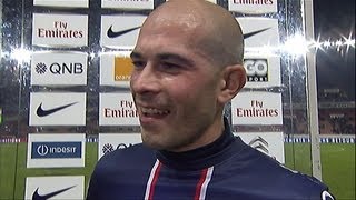 Interview de fin de match  Paris SaintGermain  ESTAC Troyes 40  201213 [upl. by Sucul]