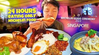 24 Hours Eating ONLY at Michelin Restaurants in Singapore amp 2023 Singapore Michelin Stars Ceremony [upl. by Tandie]