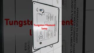 Tungsten filament lamp lamp tungsten current voltage ammeter voltmeter [upl. by Awra151]