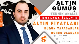 ALTIN VE GÜMÜŞ ANALİZİ ALTIN FİYATLARI DÜĞÜN YAPACAKLAR BORCU OLANLAR DİKKAT [upl. by Sadick429]