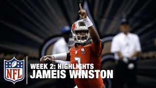 Jameis Winston Highlights Week 2  Buccaneers vs Saints  NFL [upl. by Osmo]