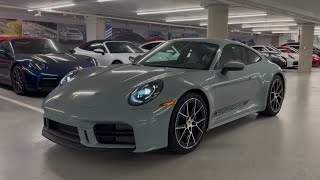 NEW 9922 Porsche 911 Carrera in Shade Green Metallic wAerokit Slate Grey over Chalk interior [upl. by Ohs]