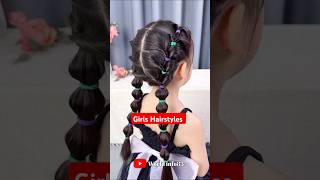 Cute Hair style girls simple and easy  Girls hairstyles back side  shorts [upl. by Nisse]