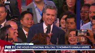 The Moment California Gives Kamala Harris the Democratic Nomination [upl. by Ott]