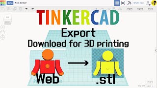 Old version 7 Tinkercad tutorials  Export  download for 3D printing   3D modeling How to [upl. by Beitz567]