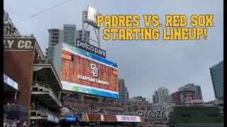 2023 PADRES STARTING LINEUP vs BOSTON RED SOX  May 20 2023 [upl. by Leilah]