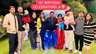 MILIYE HUMARE BADE JIJA JI SE  GATHA KA 1st BIRTHDAY CELEBRATION 🥰🎀  ROHINIDILAIK [upl. by Ateval]