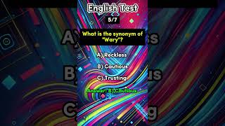 English Synonym Quiz quiz english englishgrammar synonyms shortsfeed shorts learnenglish [upl. by Thisbe]