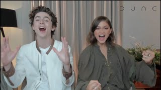 DUNE interviews  Chalamet Zendaya Villeneuve Brolin Bardem Momoa Ferguson Skarsgard Part 2 [upl. by Akila]