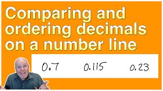 Comparing and ordering decimals on a number line [upl. by Amitak875]