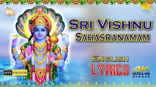 Vishnu Sahasranamam by MS Subbulakshmi with English Lyrics  EASY TO LEARN Jayasindoor Divine Music [upl. by Anneuq]