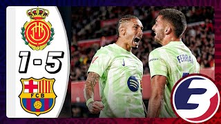 BARCELONA ARE BACK WITH FIVE GOALS 🙌🔥  FULL MATCH HIGHLIGHTS MALLORCA 15 BARCELONA  LA LIGA [upl. by Eetsud]