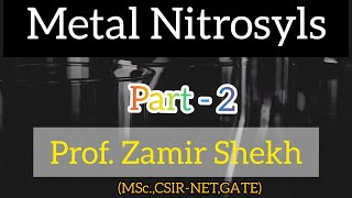 Metal Nitrosyl Complexes Part II Bonding Different Modes IR Spectroscopy of MNO  EAN [upl. by Flessel]