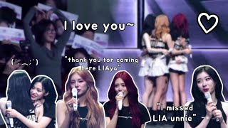 itzy member gets emotional to see lia watching the concert and singing her part [upl. by Allista]