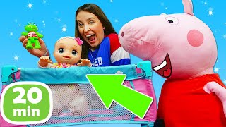 As bonecas bebê Baby Alive e Peppa Pig Historinha infantil com a mamãe [upl. by Balcer394]