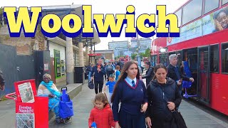 London WOOLWICH ARSENAL Walking Tour 🇬🇧  South London Street Walk 4K [upl. by Hsaniva]