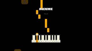 Irgendwie Irgendwo Irgendwann ⏳ Nena ⏳ EASY Piano Tutorial [upl. by Bilski]