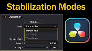 Stabilization Modes Explanation amp Comparison in DaVinci Resolve [upl. by Teplica]