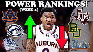 College Basketball “Week 1” Power 35 Rankings [upl. by Yblok]