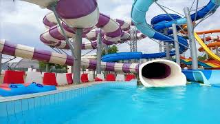 Magic WaterSlide at Nymphaea WaterPark Oradea Romania [upl. by Gabe]