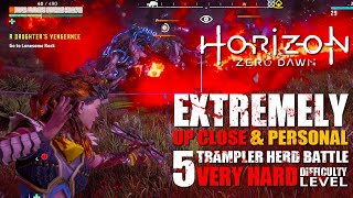 Horizon Zero Dawn  Farm Trampler Heart Massacre the Herd Very Hard Difficulty Level Gameplay HZD [upl. by Annaerb381]