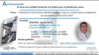 Evaluación Eritrocitaria Estandarizada Internacionalmente acorde al ICSH 2015 [upl. by Puri]