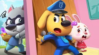 Whos At the Door  Dont Open The Door To Strangers  Safety Cartoon  Sheriff Labrador  BabyBus [upl. by Kopaz188]