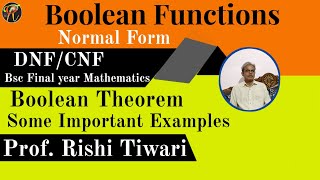 Normal form of a boolean functions  DNFCNF  Conjunctive  Disjunctive  Rishi Tiwari [upl. by Earlie]