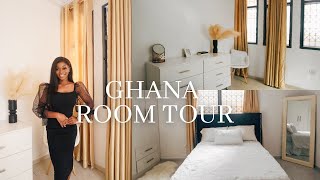 ROOM TOUR 2021 MODERN MINIMAL BEDROOM TOUR IN ACCRAGHANA [upl. by Neerihs]