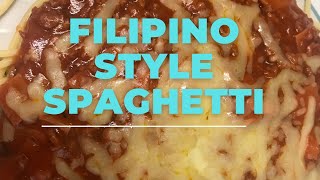 FILIPINO STYLE SPAGHETTI  MY SIMPLE VERSION [upl. by Barcellona]