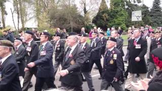 Bedworth Armistice Day 2015 March out [upl. by Ahsirat]