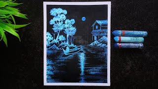 Landscape Scratch Art Homemade Scratch Art [upl. by Annahpos]