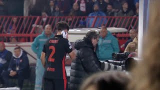 Pau Cubarsí Injury No Red Card Barcelona vs Crvena Zvezda Champions League 2024 [upl. by Elyrad936]