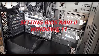 Setting Bios Raid 0 Windows 11 [upl. by Sims]