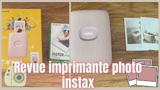 REVUE IMPRIMANTE PHOTO PORTABLE FUJIFILM INSTAX MINI LINK [upl. by Emelina]