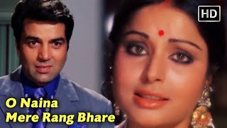 Dharmendra and Rakhee Old Song  O Naina Mere Rang Bhare  Blackmail 1973  Lata Mangeshkar Hits [upl. by Bibbye]