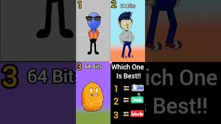 64 Bits 32 Bits 16 Bits 8 Bits 4 Bits 2 Bits 1 Bits 1 vs 2 vs 3 animation [upl. by Ettenahs]