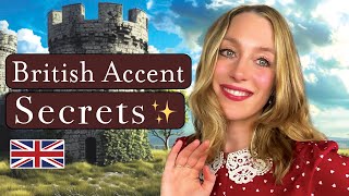 British Accent Secrets 🤫  Sound more British 🇬🇧  British English 🫖 [upl. by Sarah]