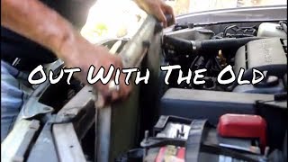 1995 TOYOTA AVALON RADIATOR REPLACEMENT PART 1 [upl. by Wilen]