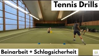 Tennis Übungen  2 Drills für die Beinarbeit und Schlagsicherheit  Tennis Mastery [upl. by Miguelita121]