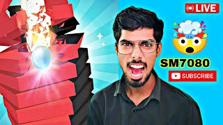 🤯 Stack Ball  LIVE🔴 Game shorts live🍁ShahrukhSM7080 [upl. by Adore]