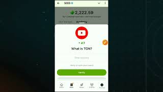 What is TON Seed Video Code Today Seed Daily Video Code SEED Verify Code 2 Seed Profit [upl. by Nyrol]