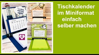 MiniTischkalender basteln [upl. by Lorie]