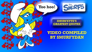 💙 👧 Smurfette’s Greatest Quotes  The Smurfs  Cartoons for Kids 👧 💙 [upl. by Odracer633]